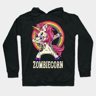 Zombiecorn Zombie Dabbing Unicorn Halloween Costume Hoodie